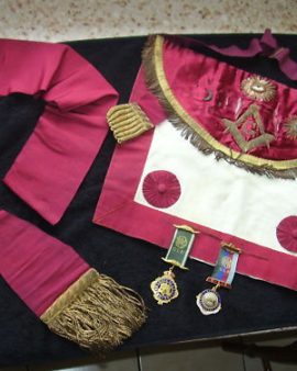 Masonic Regalia Apron and sash