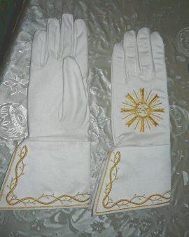 Church Embroidery Gloves