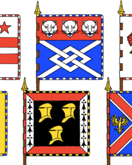 Family crest coat of arms Banners and flags