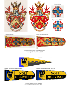 Family crest coat of arms Banners